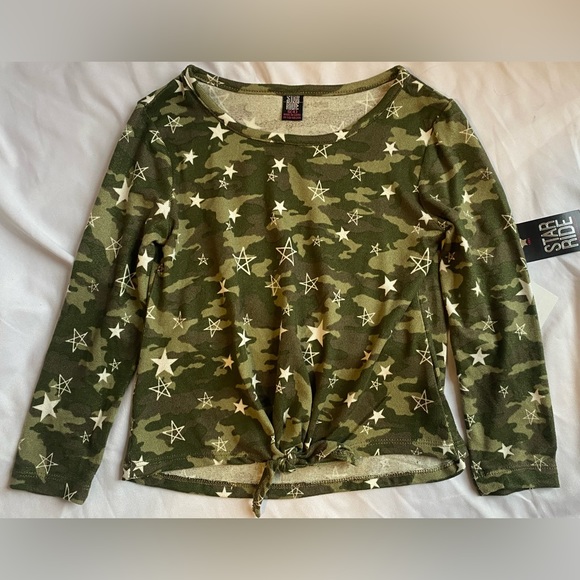 Star Ride Brushed Camo Long sleeve Star Top Girls Size 5/6 NWT - Picture 9 of 10